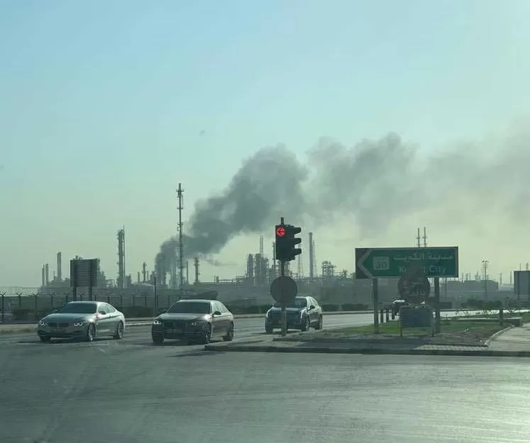 حريق في مصفاة بالكويت