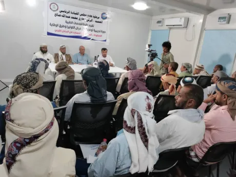 دورة تدريبية في المخا لخطباء المساجد حول التوعية بمخاطر وباء الكوليرا